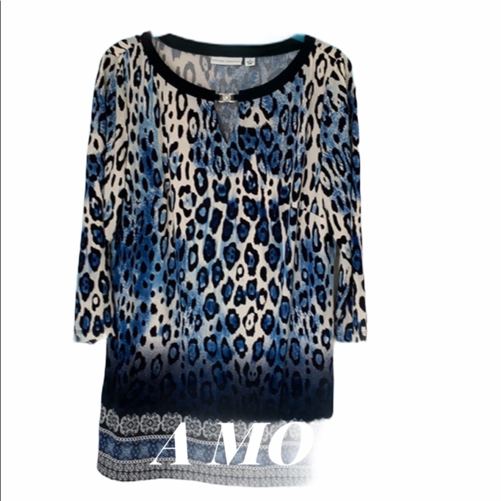 Susan Graver liquid knit tunic top.